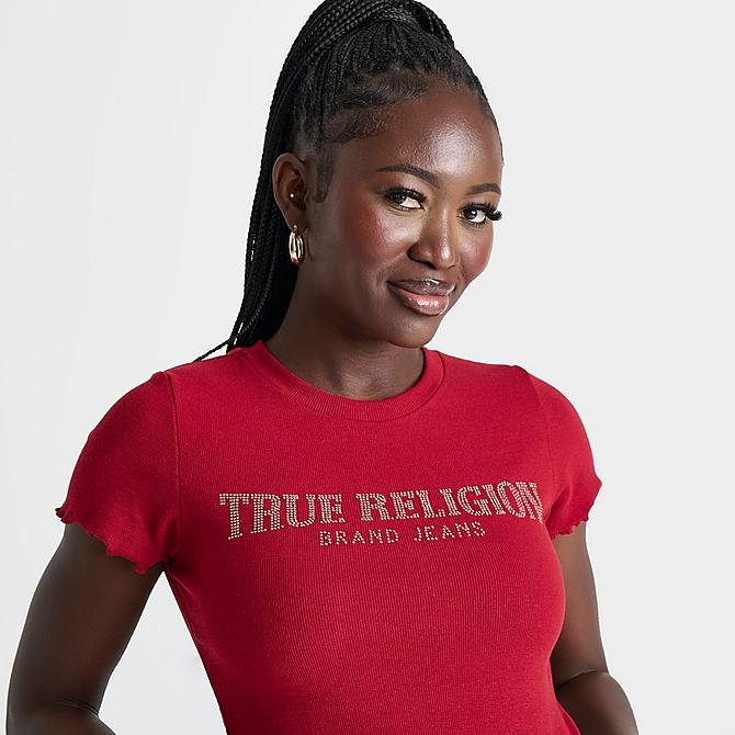 Women's True Religion Jewel Ribbed Baby T-Shirt| JD Sports Women's True Religion Jewel Ribbed Baby T-Shirt| JD Sports
