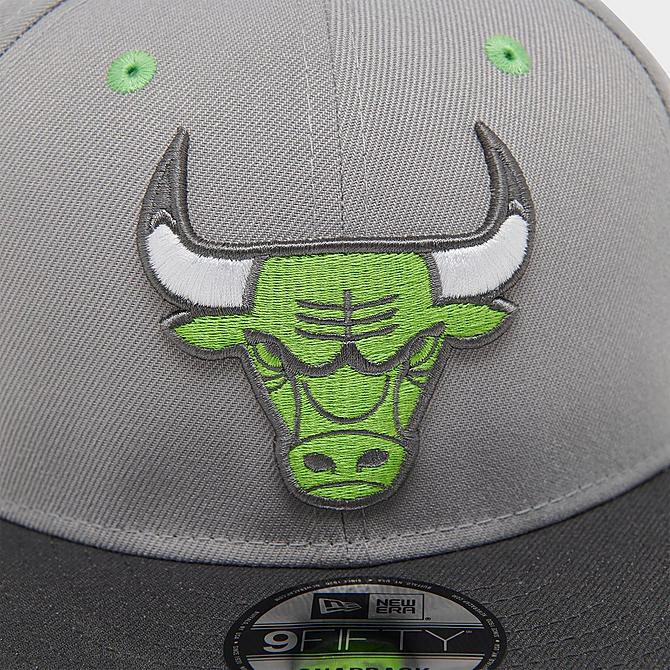 Chicago Bulls dark green New Era 9Fifty Snapback Cap 