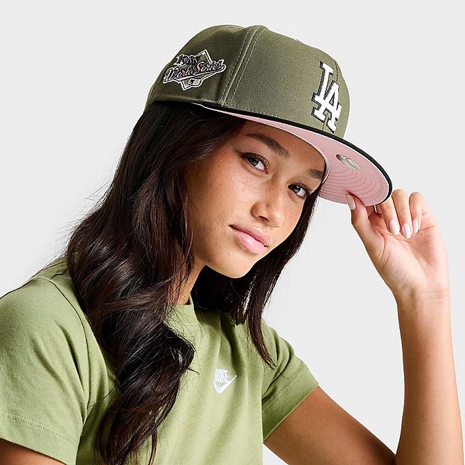 Los Angeles Dodgers MLB Olive 9FIFTY Snapback Hat in Green/Olive by New Era