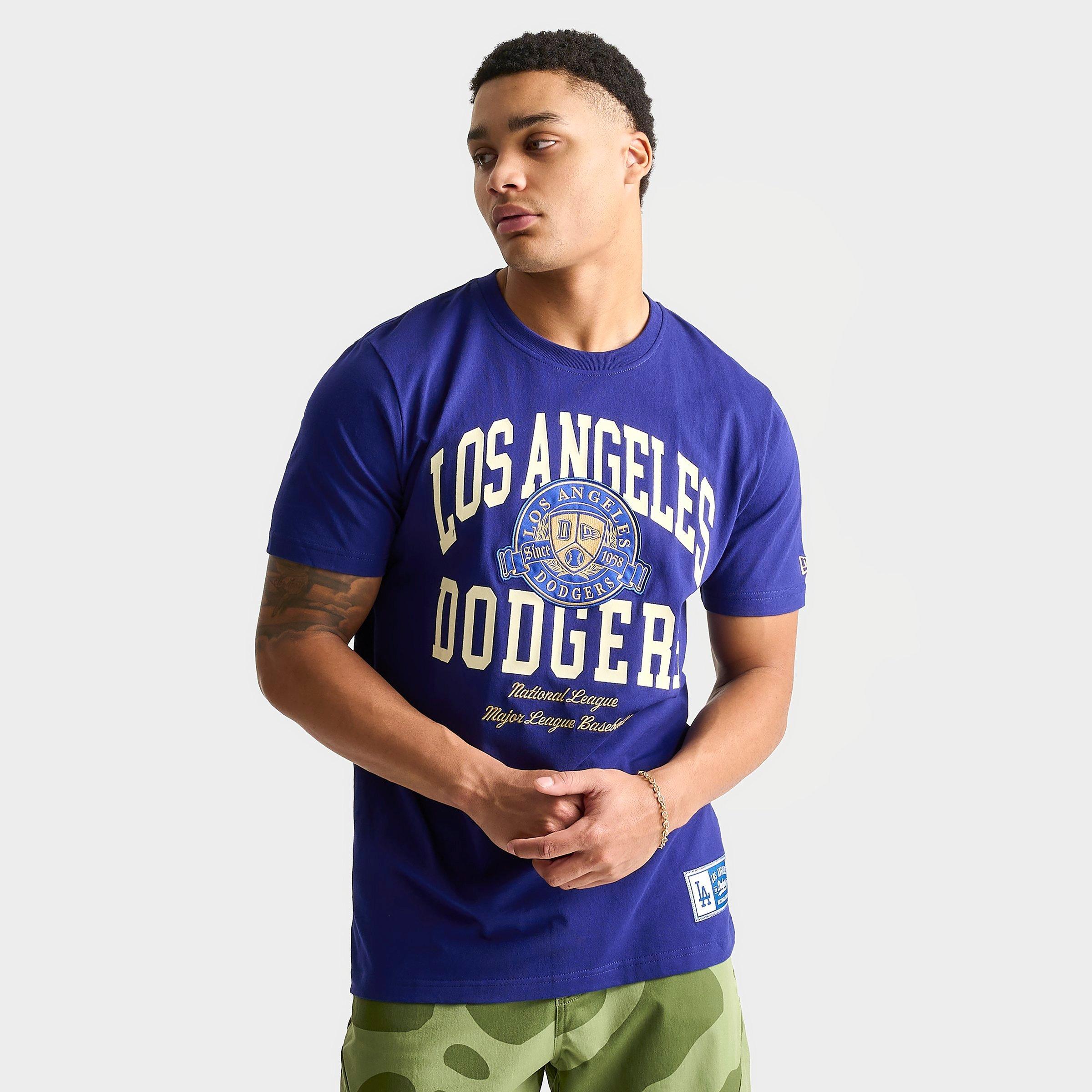 Men's New Era Los Angeles Dodgers MLB Letterman Classic T-Shirt | JD Sports