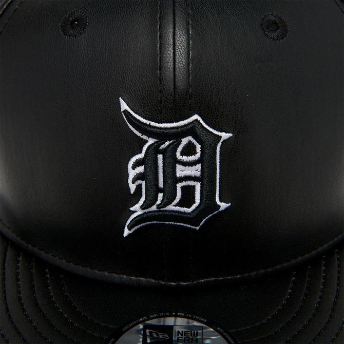 New Era Detroit Tigers Black White Logo Snapback  