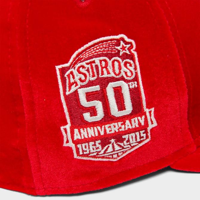 Men's New Era Scarlet Houston Astros 50th Anniversary Undervisor