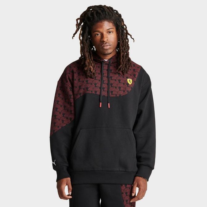 Men s Puma Scuderia Ferrari Race Printed Graphic Hoodie JD Sports