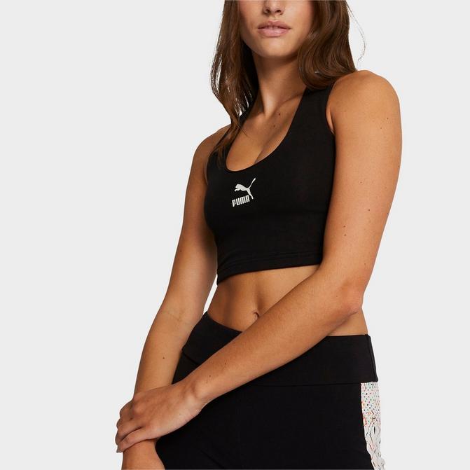 Puma black sales crop top