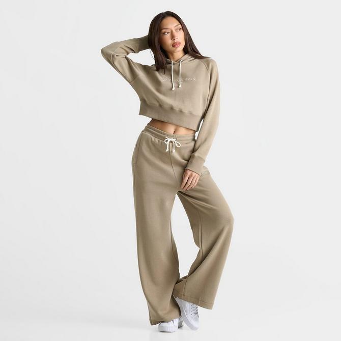 Women s Puma Relaxed Knit Cropped Hoodie