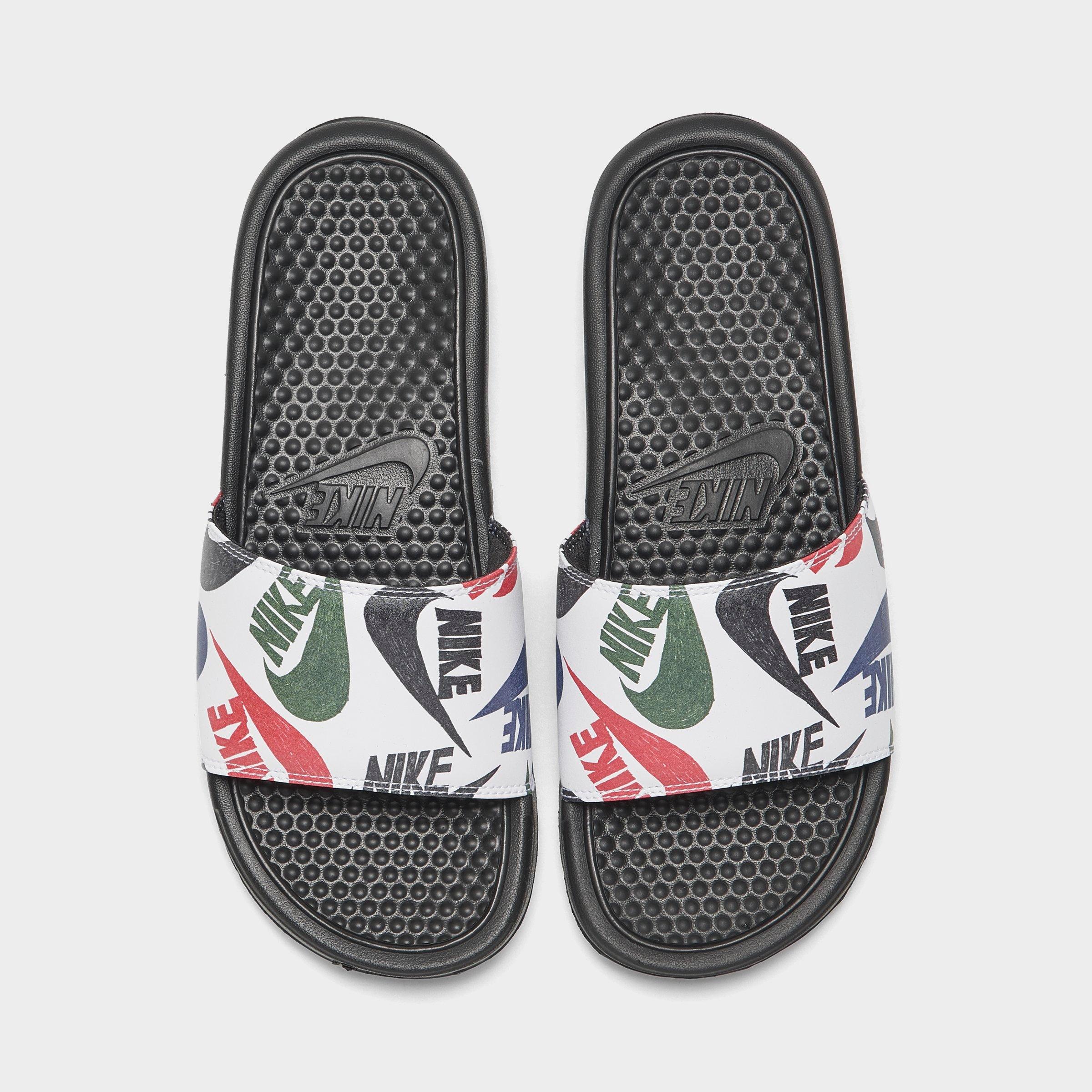 men's nike benassi jdi print slide sandals