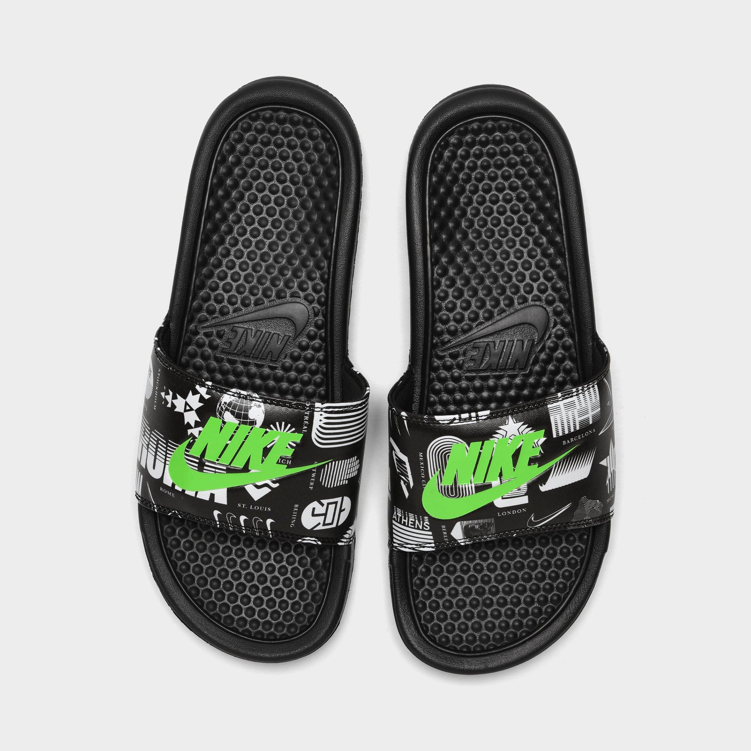 men's nike benassi jdi print slide sandals