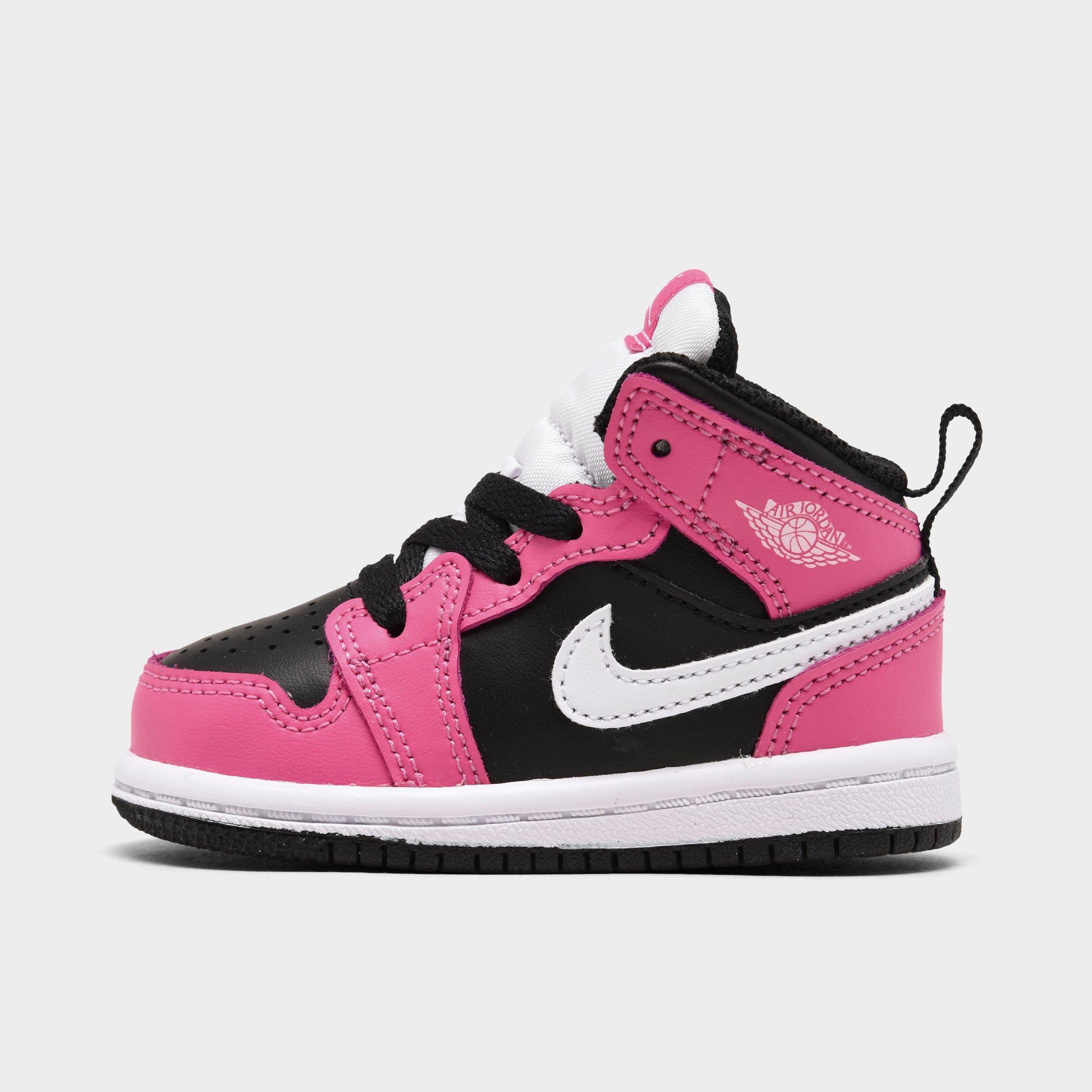 jordan 1 black white pink
