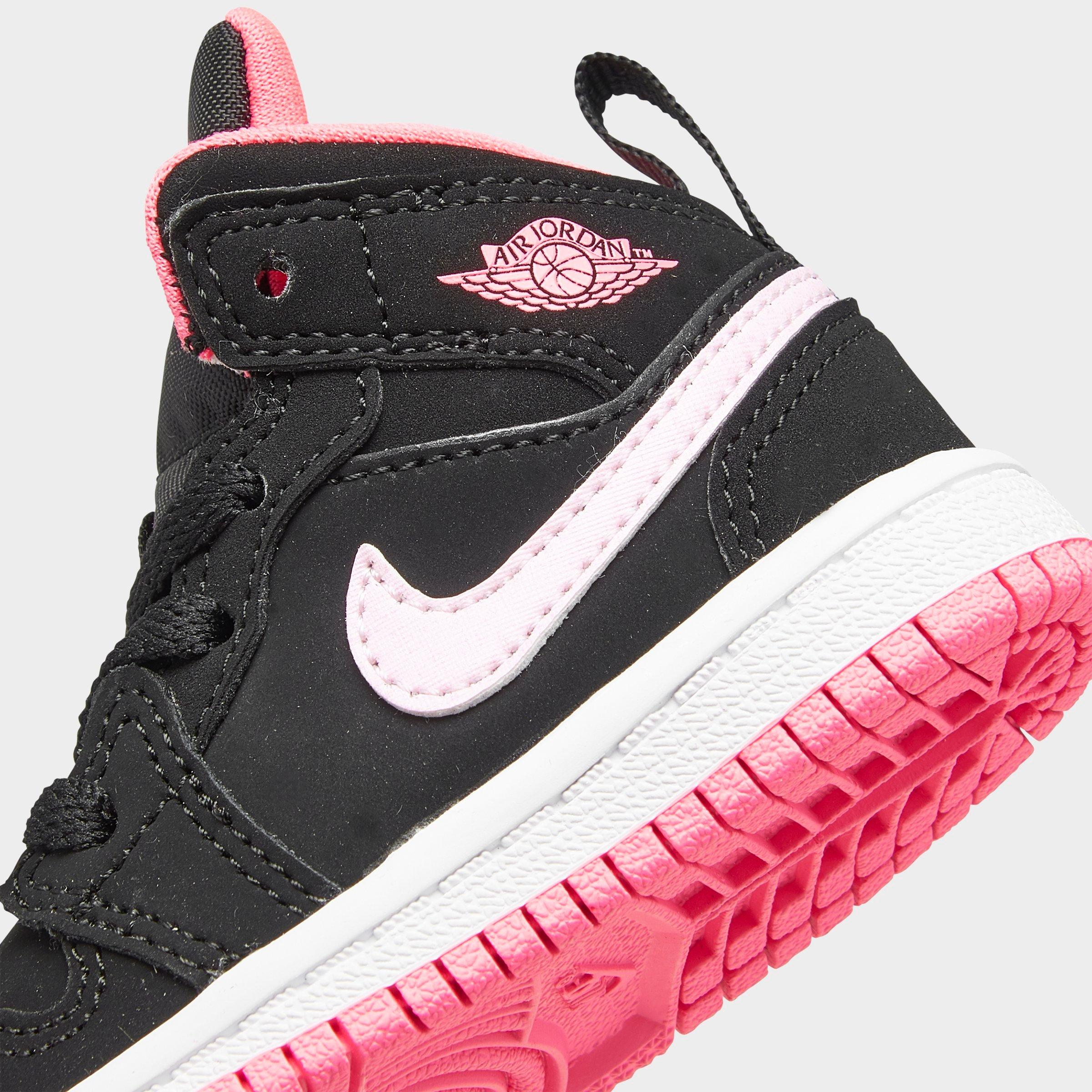 black and pink jordans toddler