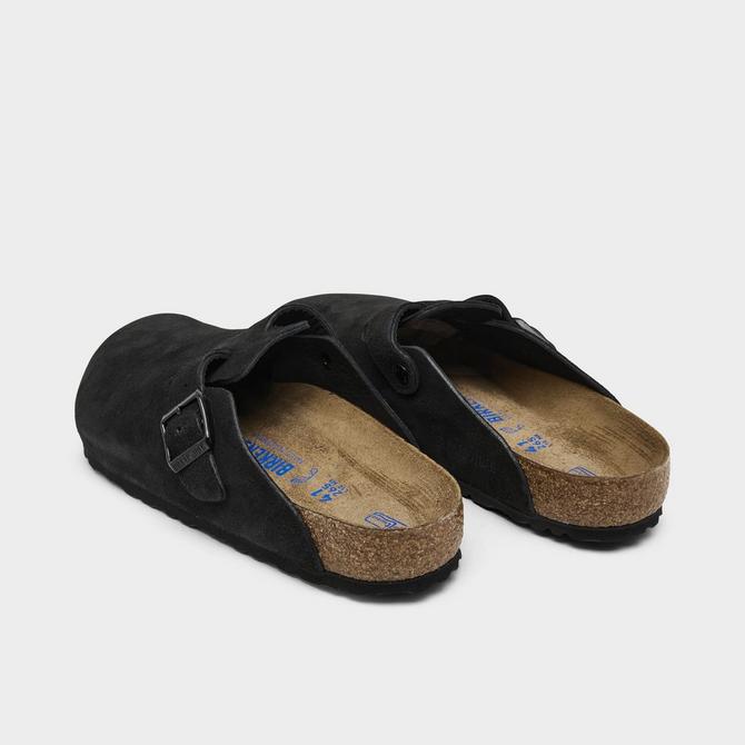 Birkenstock Men's Boston Soft Footbed Suede | Joy-Per's Shoes Black Suede / R / 44