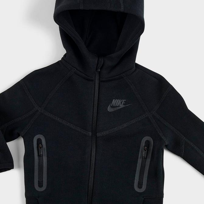 Nike Tech Fleece Full-Zip Hoodie & Joggers Set 'Dark Heather Grey