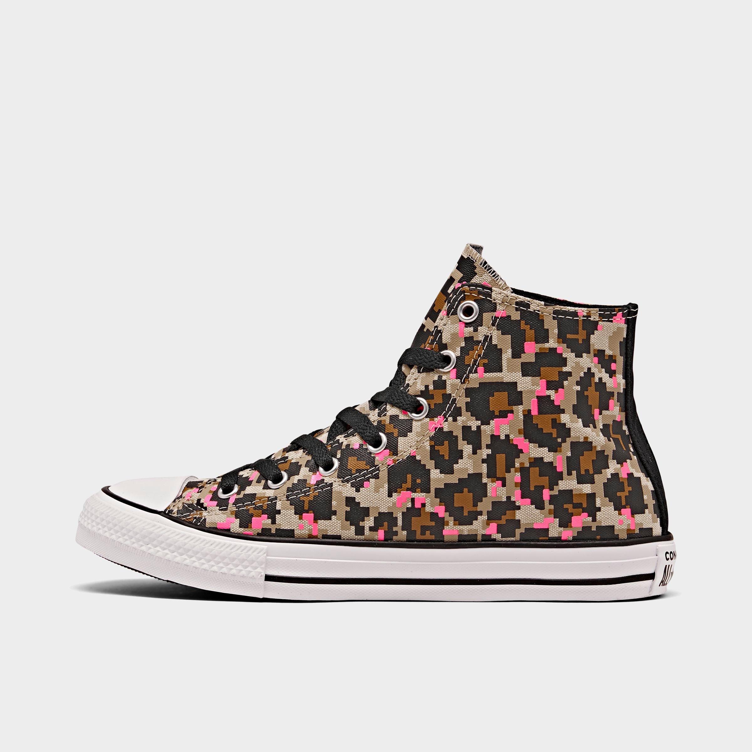 kids leopard print converse