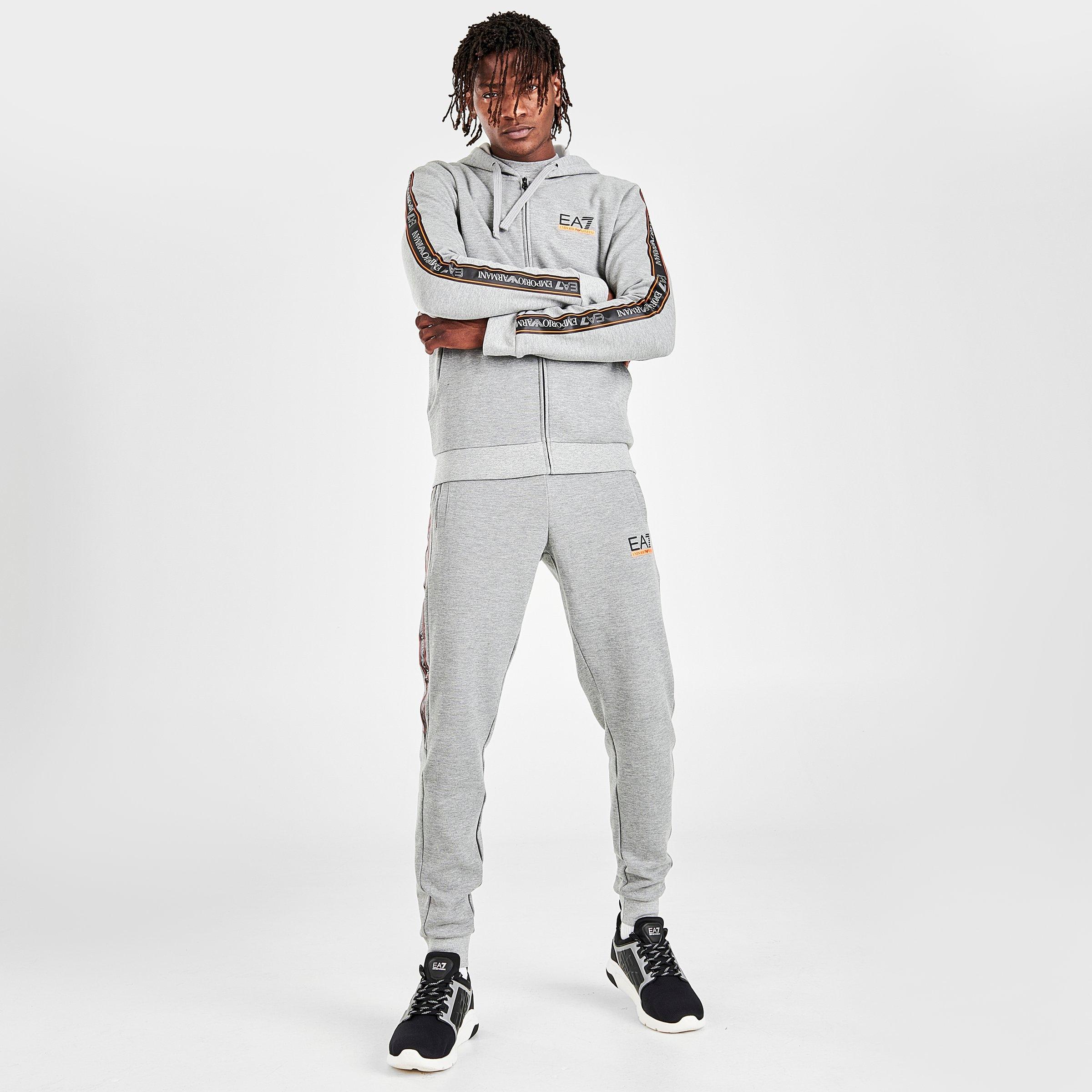 ea7 grey zip hoodie