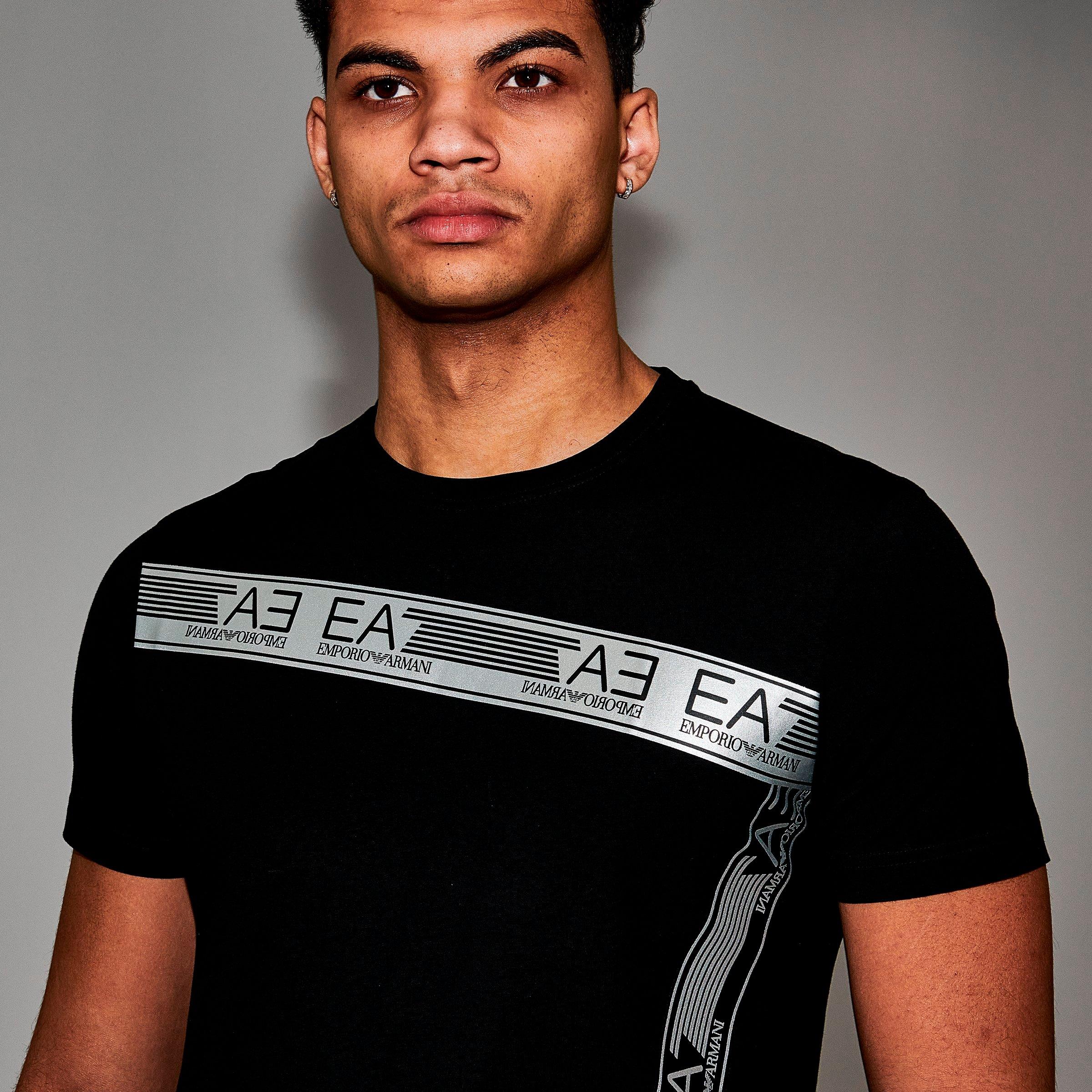 emporio armani tape t shirt