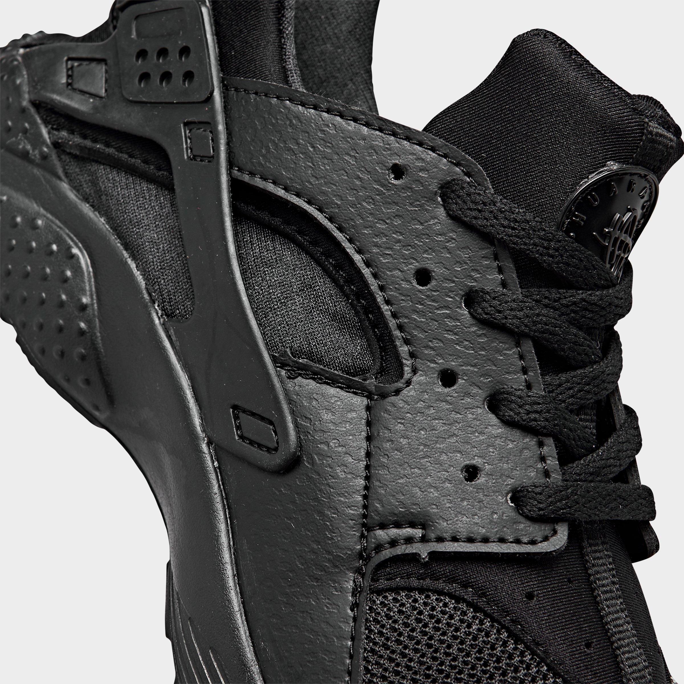 nike huarache boys black