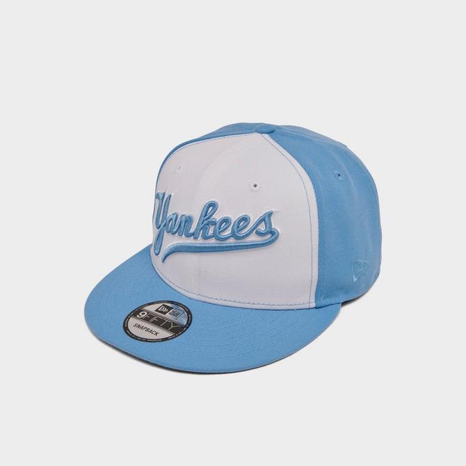university blue yankees hat