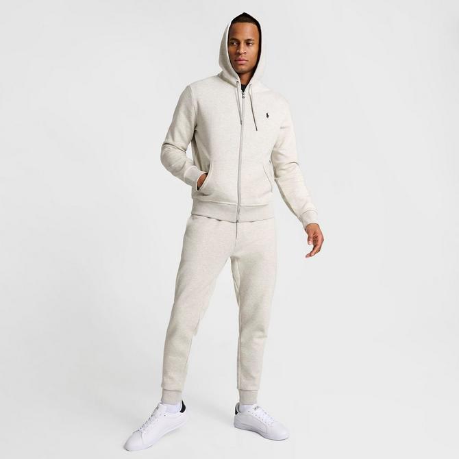 POLO RALPH LAUREN FLEECE HOODIE, Light grey Men's Hooded Sweatshirt