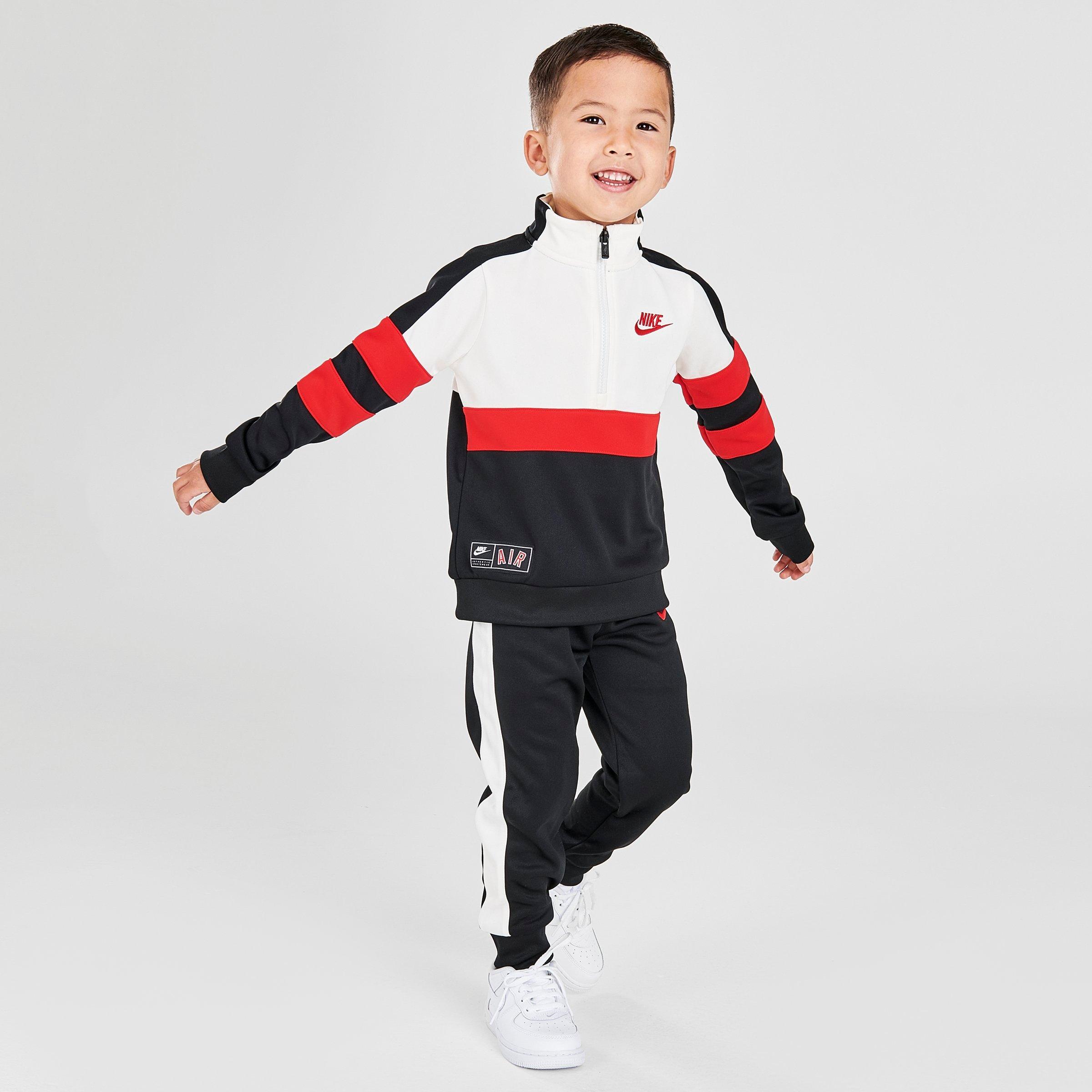black and white nike jogger set