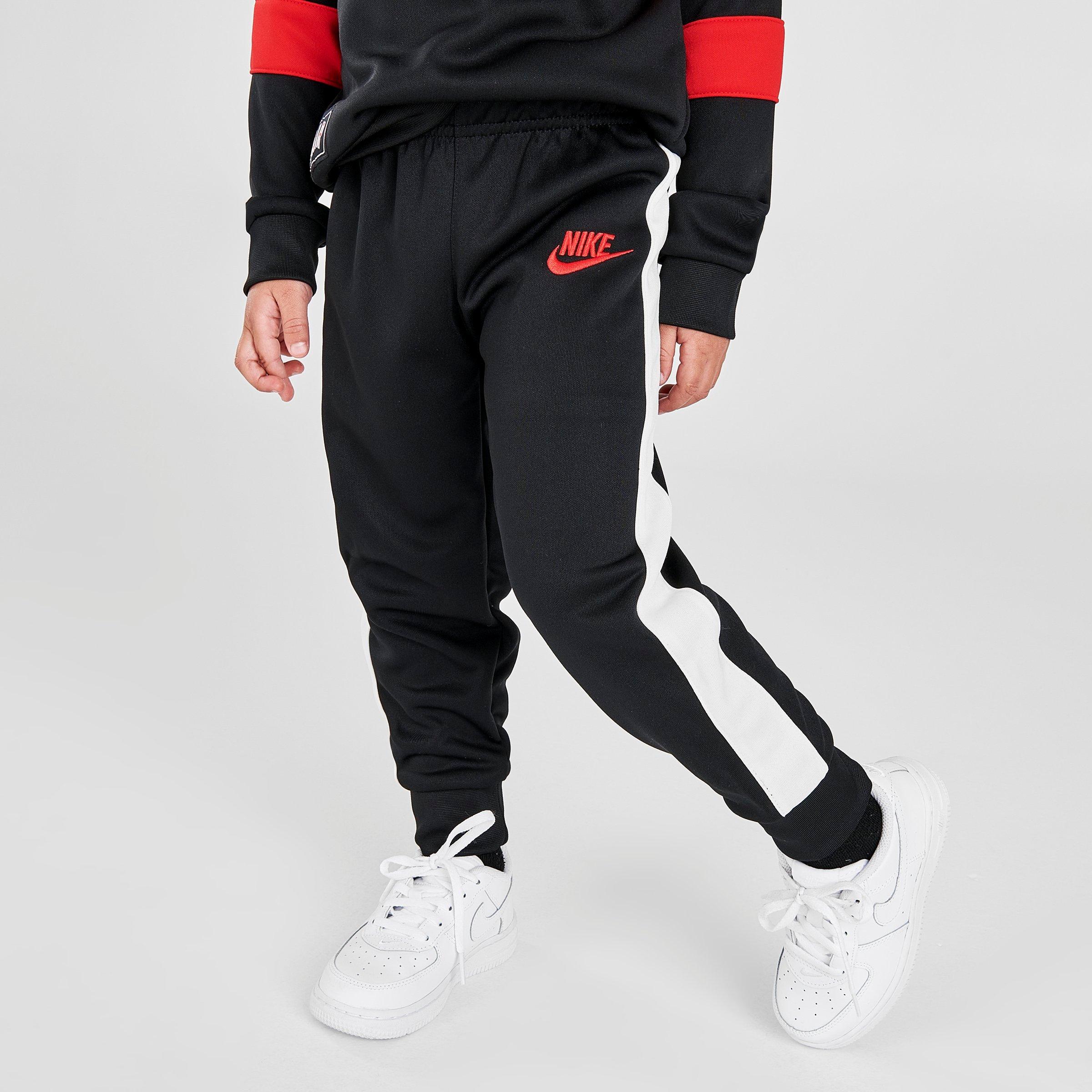 black and white nike jogger set