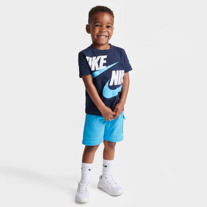 Boys' Toddler Nike HBR T-Shirt and Terry Cargo Shorts Set| JD Sports