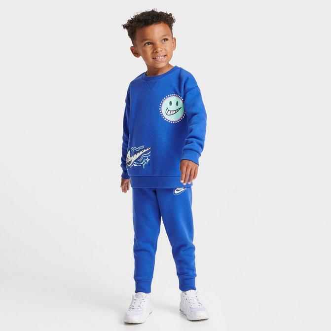 Blue Nike Girls' Trend Fleece Crew Sweatshirt Junior - JD Sports Global