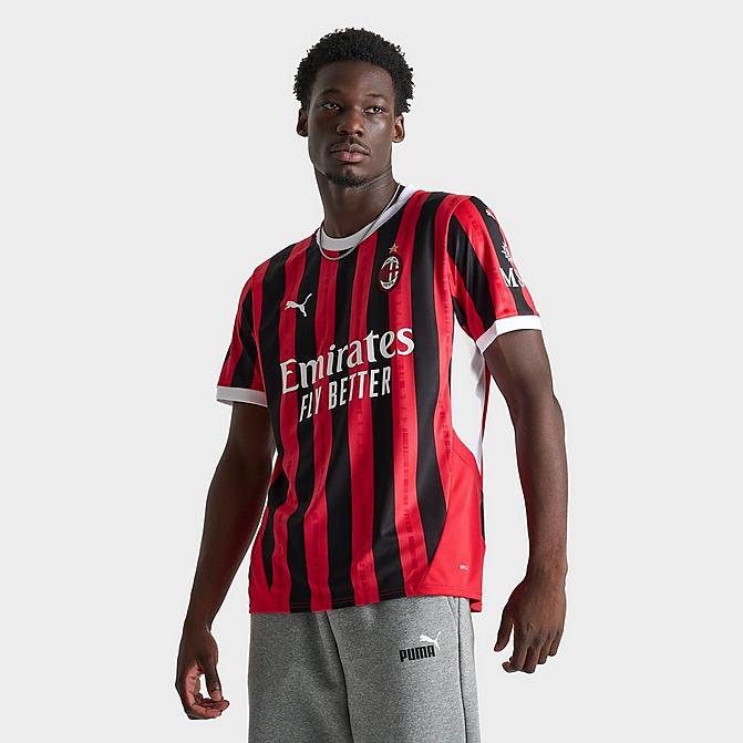 Men's Puma AC Milan 24-25 Home Replica Soccer Jersey| JD Sports Men's Puma AC Milan 24-25 Home Replica Soccer Jersey| JD Sports