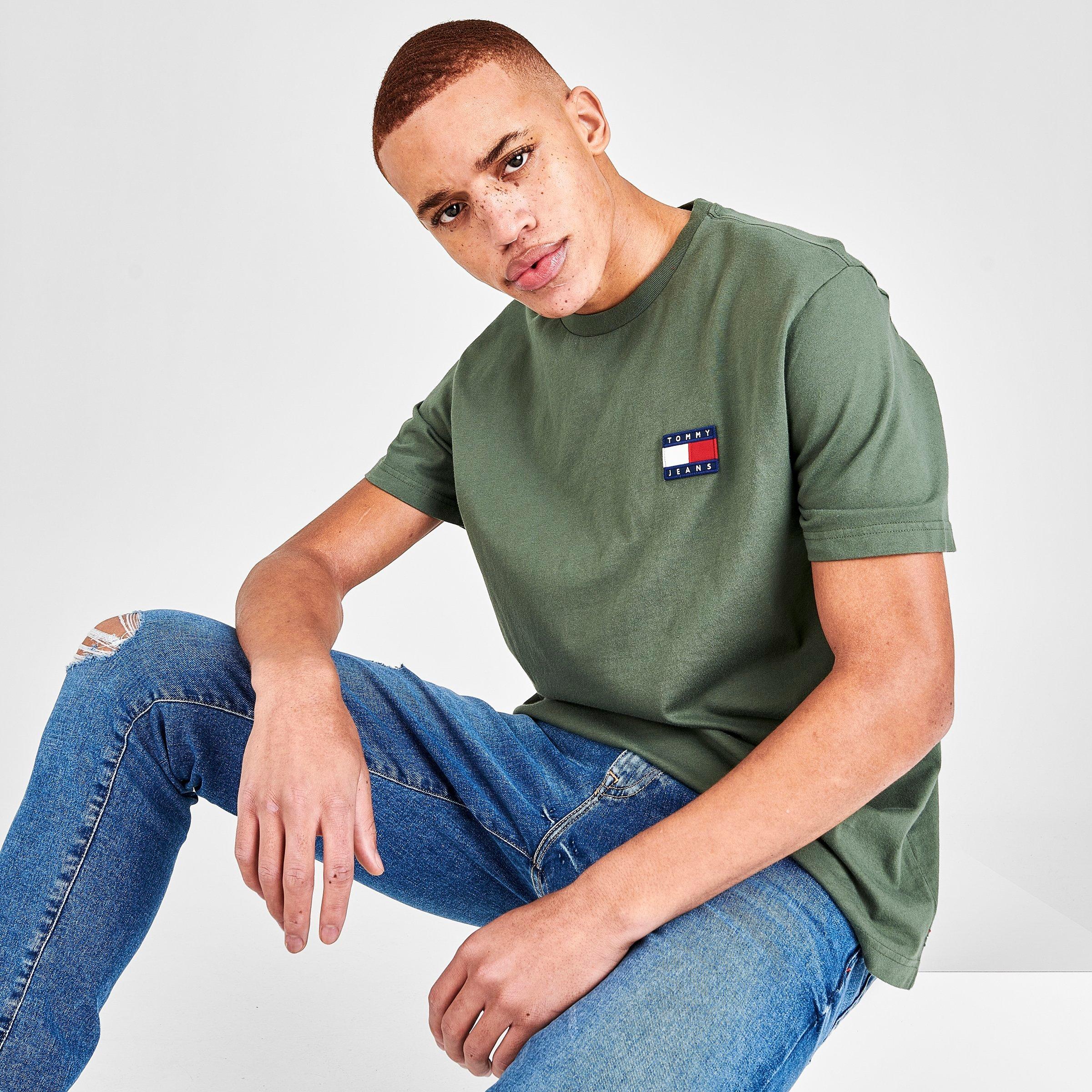 olive green tommy hilfiger t shirt