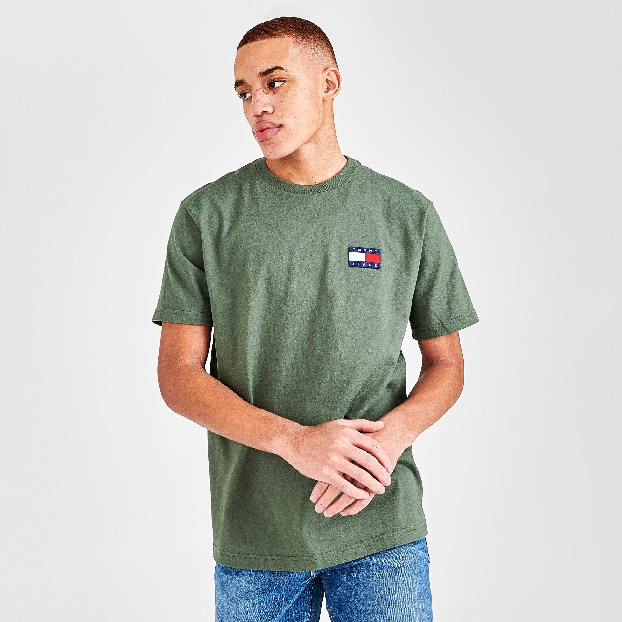 tommy hilfiger olive green shirt