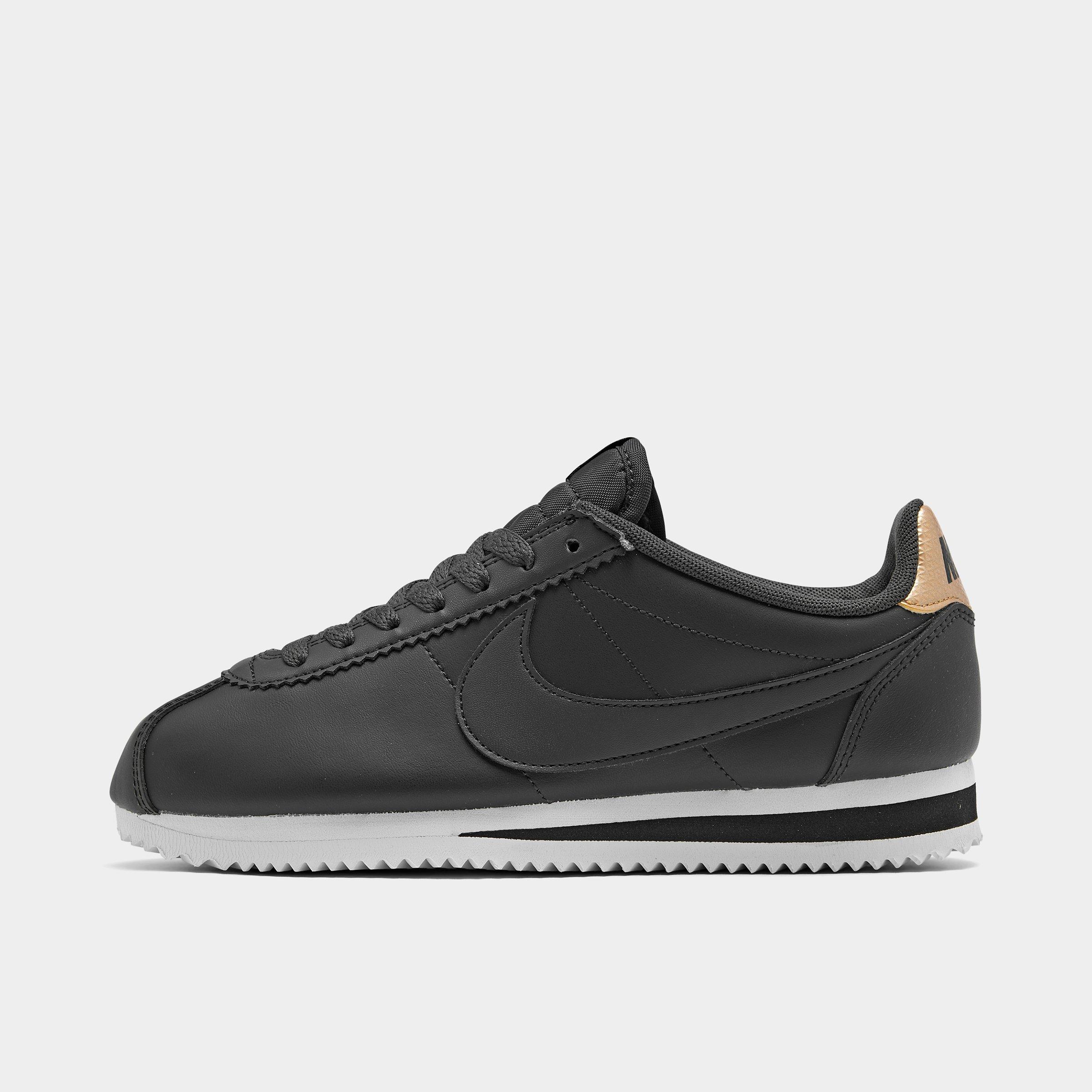 women's nike classic cortez leather metallic casual shoes