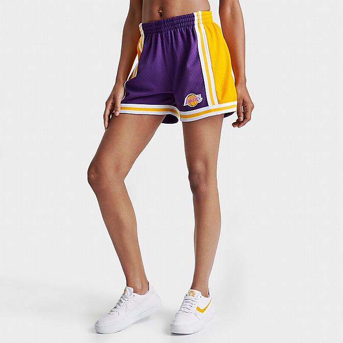 Women's Mitchell & Ness NBA 75th Gold Lakers Shorts S