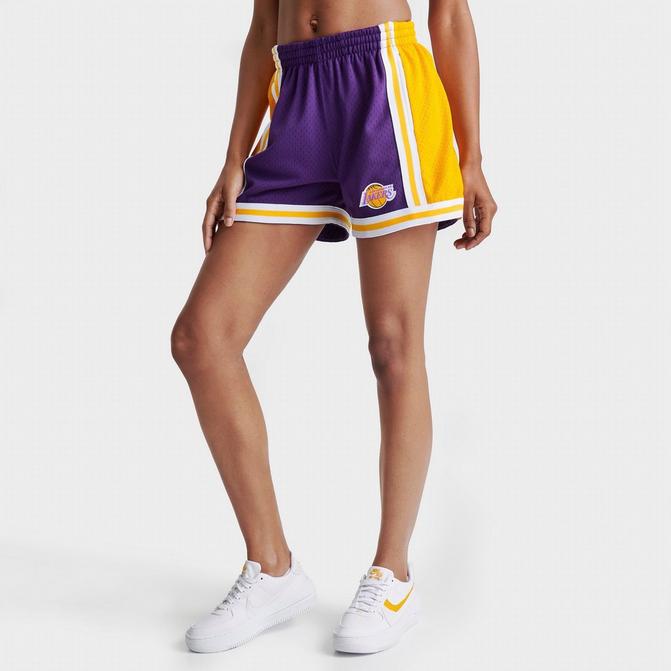 Women's Mitchell & Ness NBA 75th Gold Lakers Shorts S