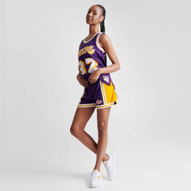 Los Angeles Lakers Basketball Shorts Sweatshorts Stitched Vintage