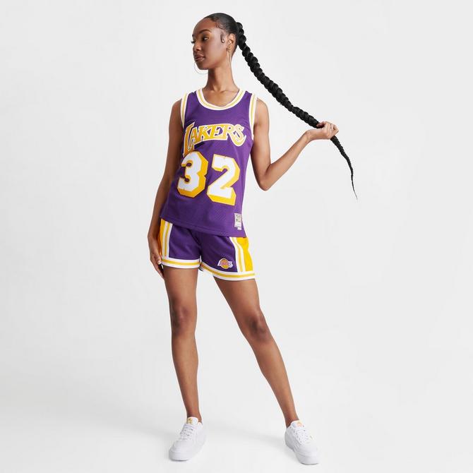 Women's Mitchell & Ness Los Angeles Lakers NBA Magic Johnson Basketball  Jersey