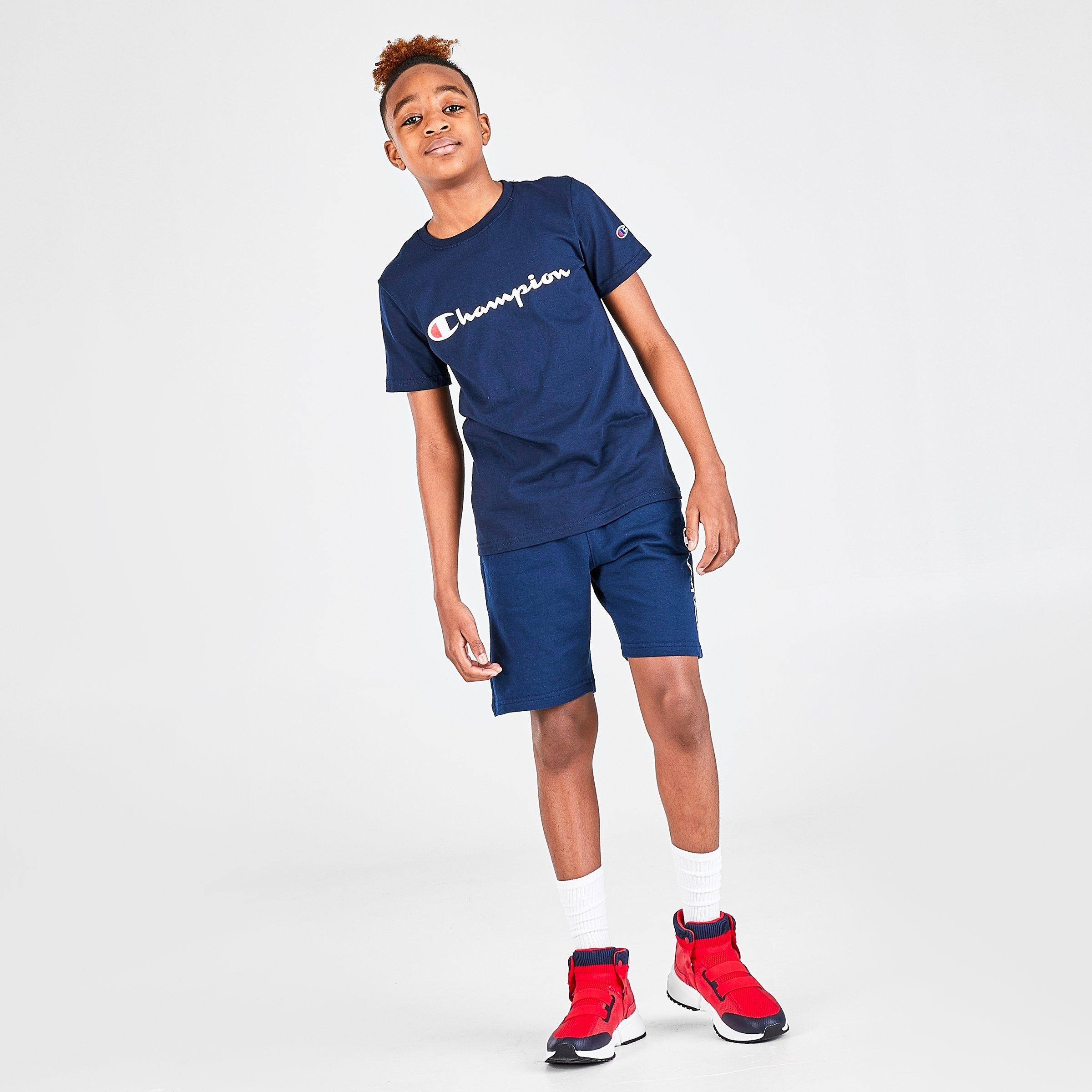 champion t shirt kids navy