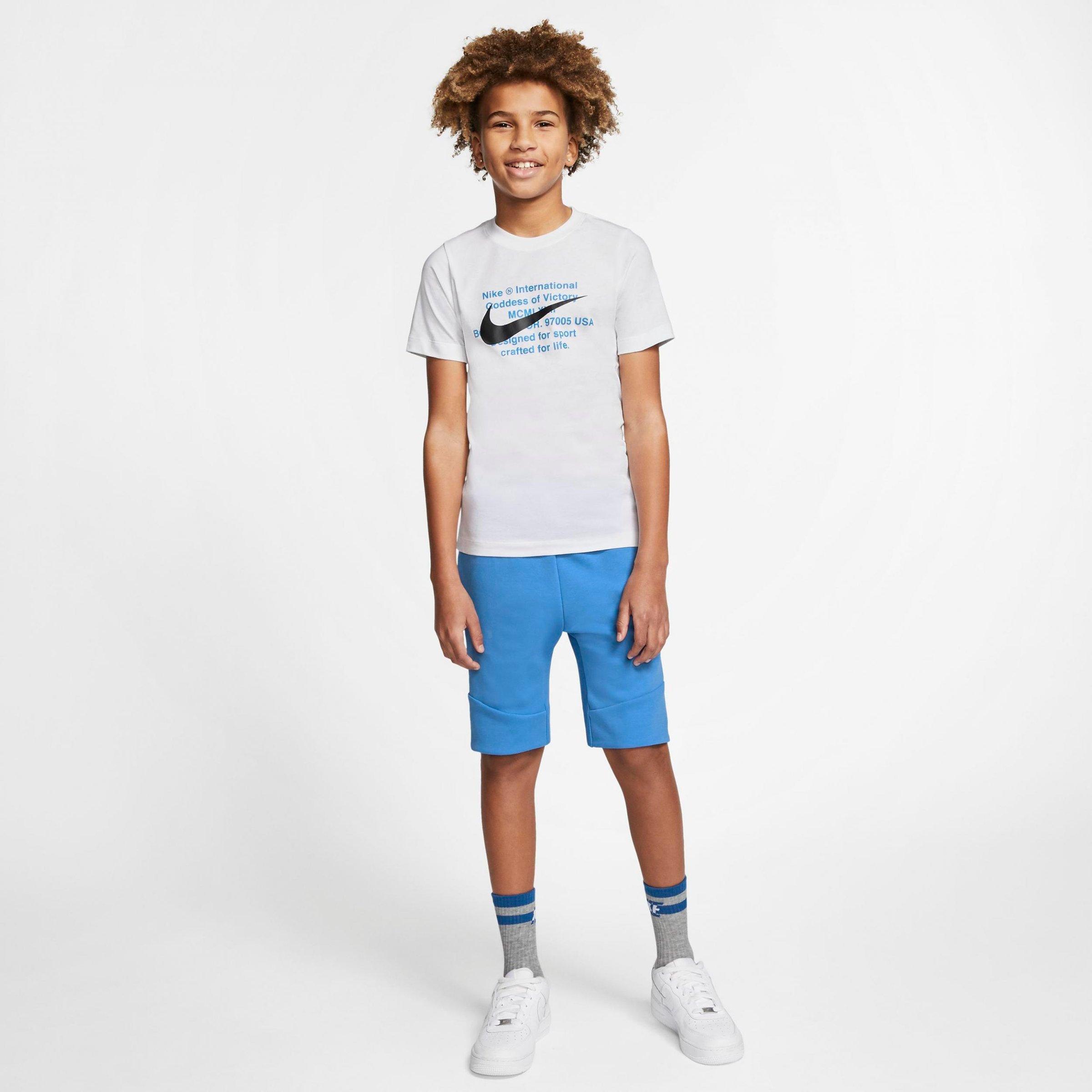 boys nike fleece shorts