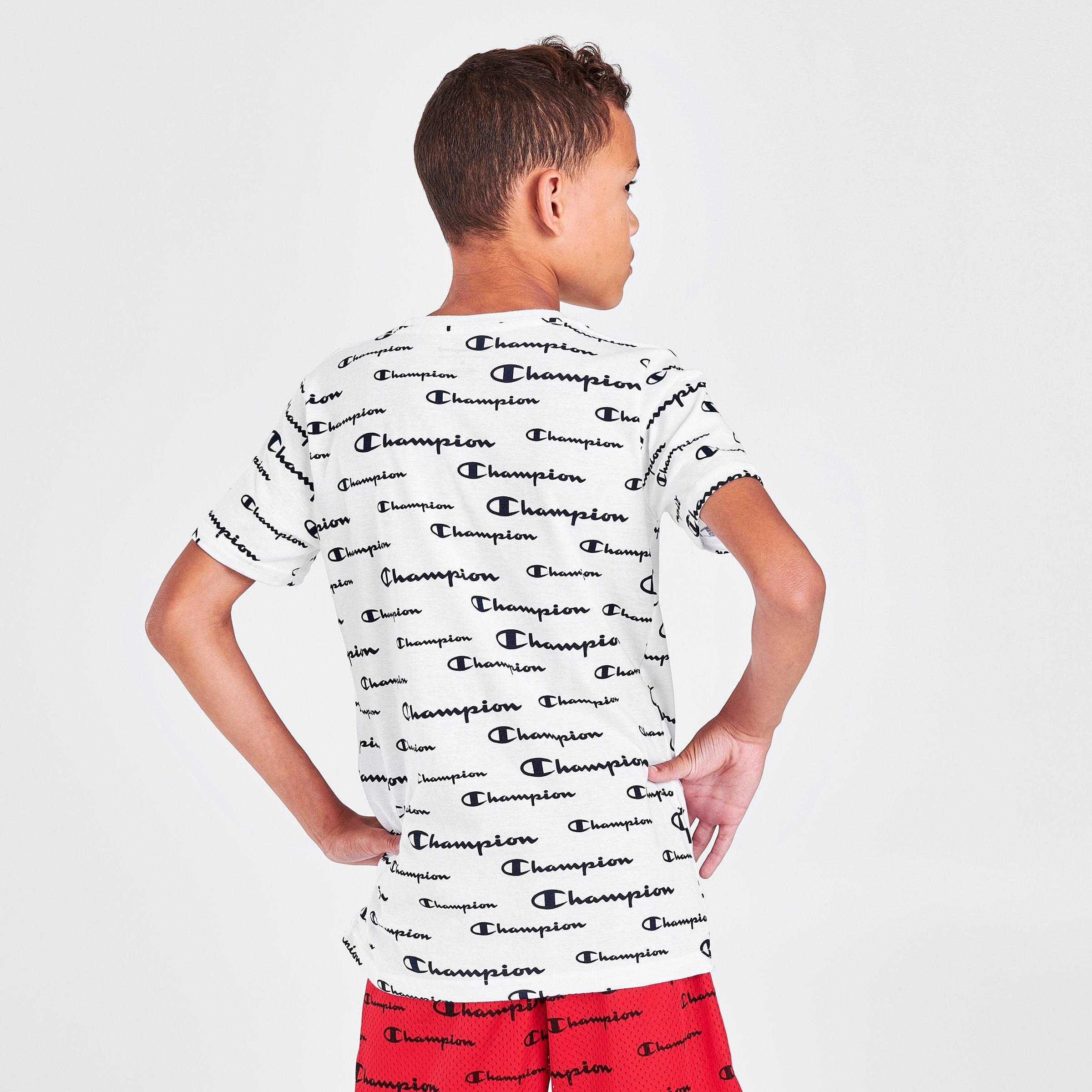 champion shirt logo all over