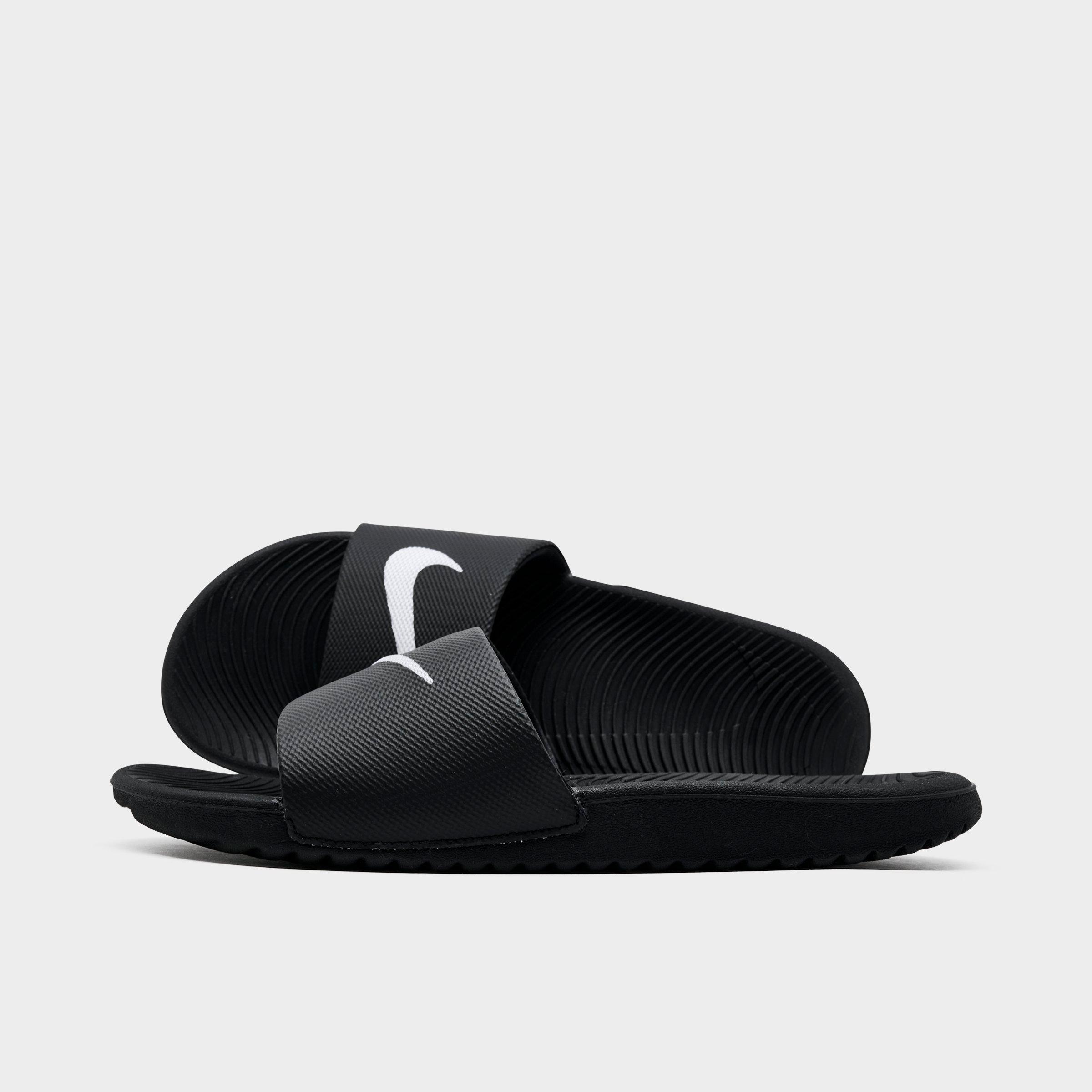 kids black nike sandals