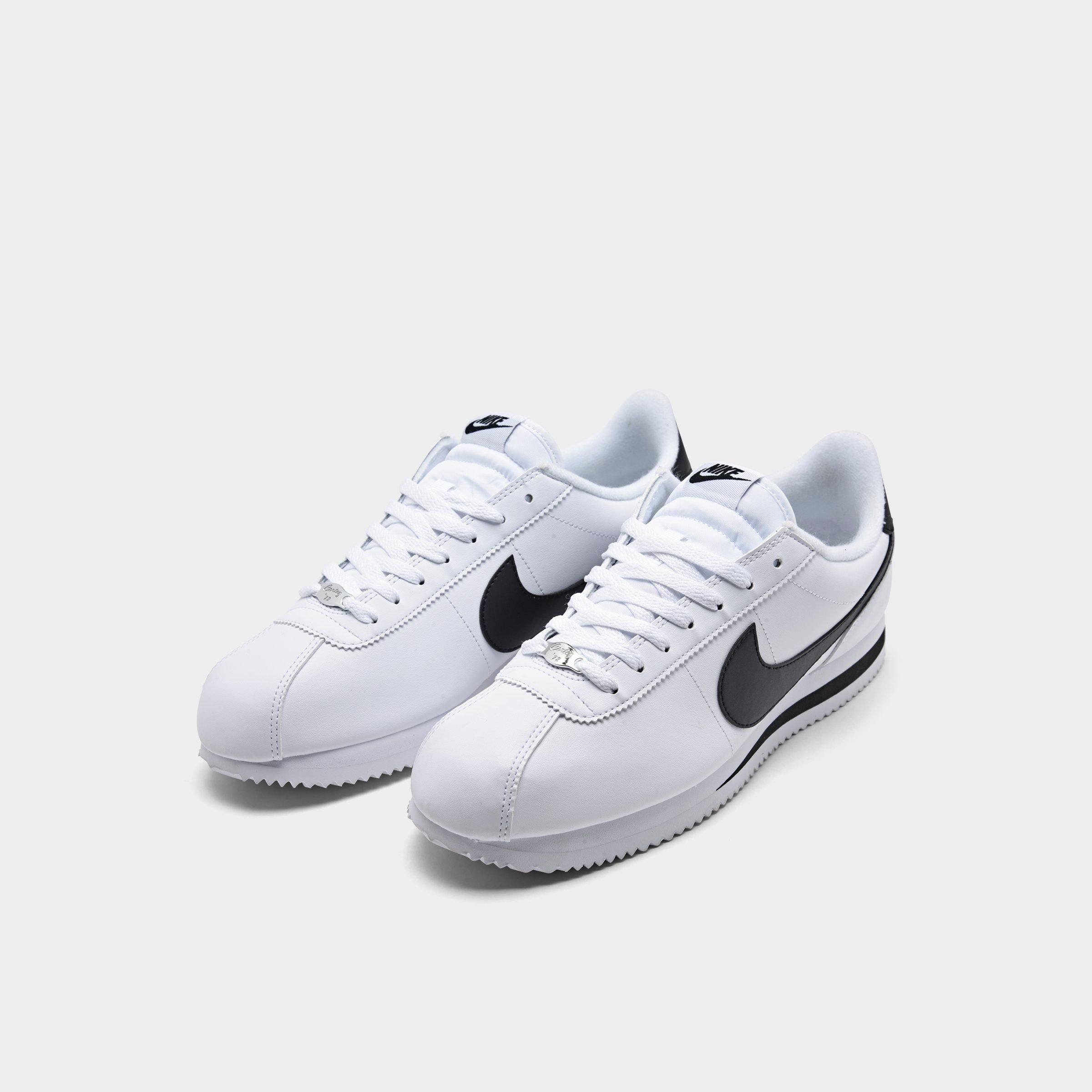 nike cortez white and black mens