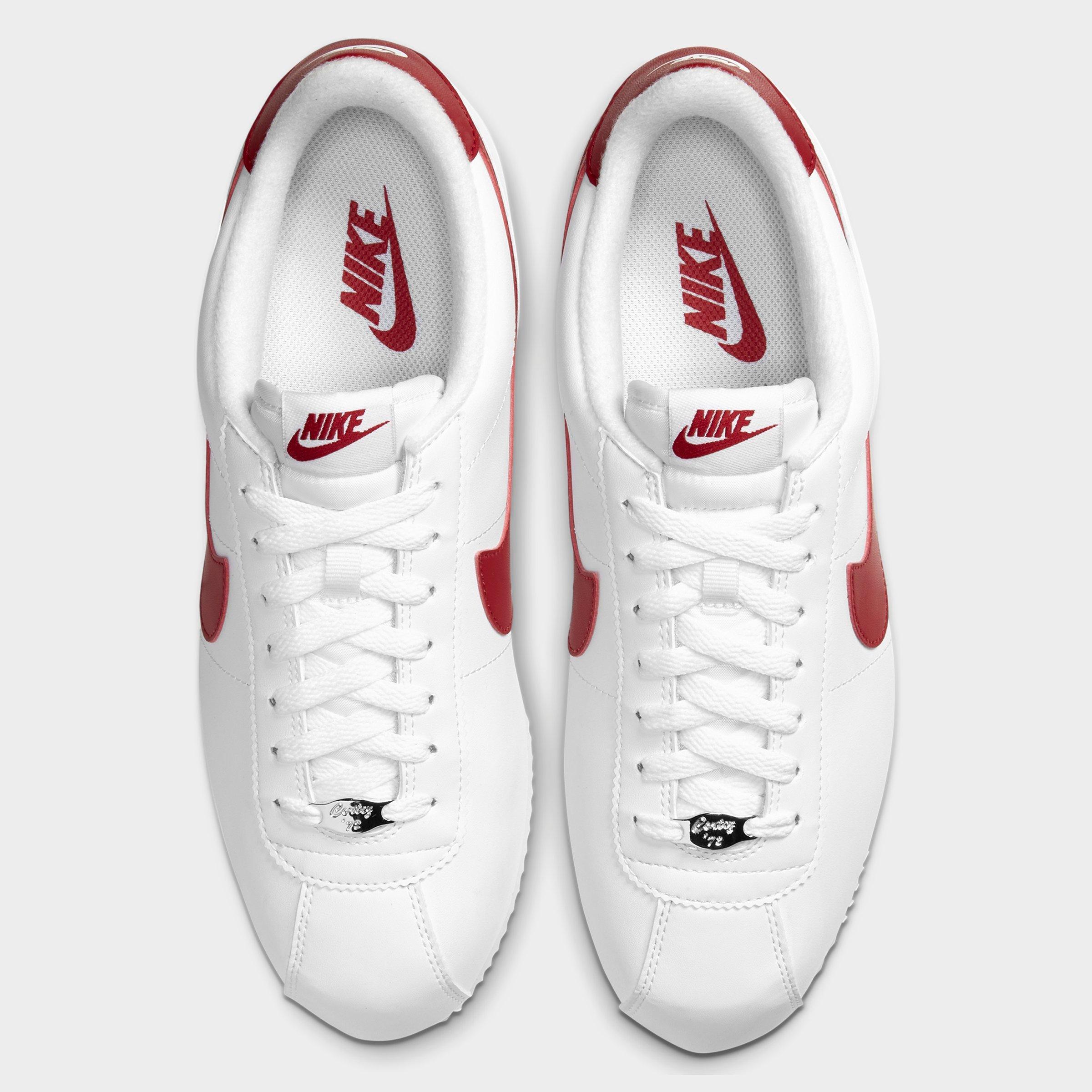 nike cortez mens red and white