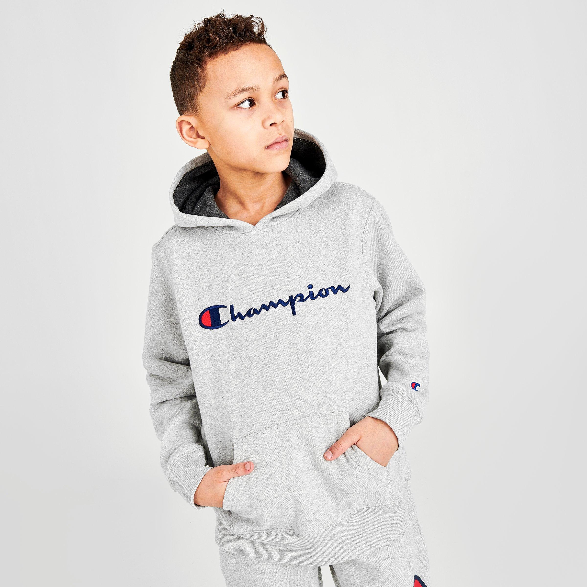 champion sweater kids white