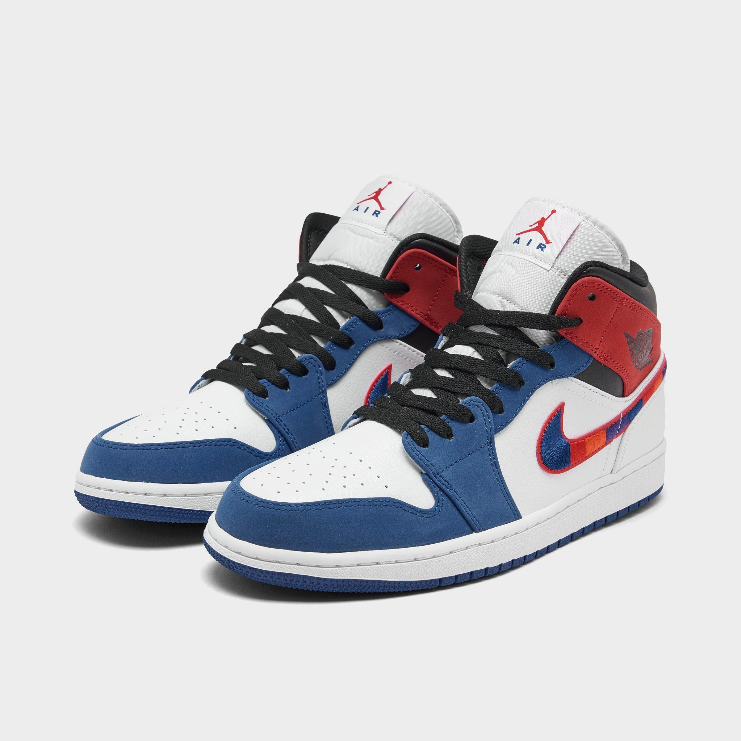 men's air jordan retro 1 mid se casual shoes