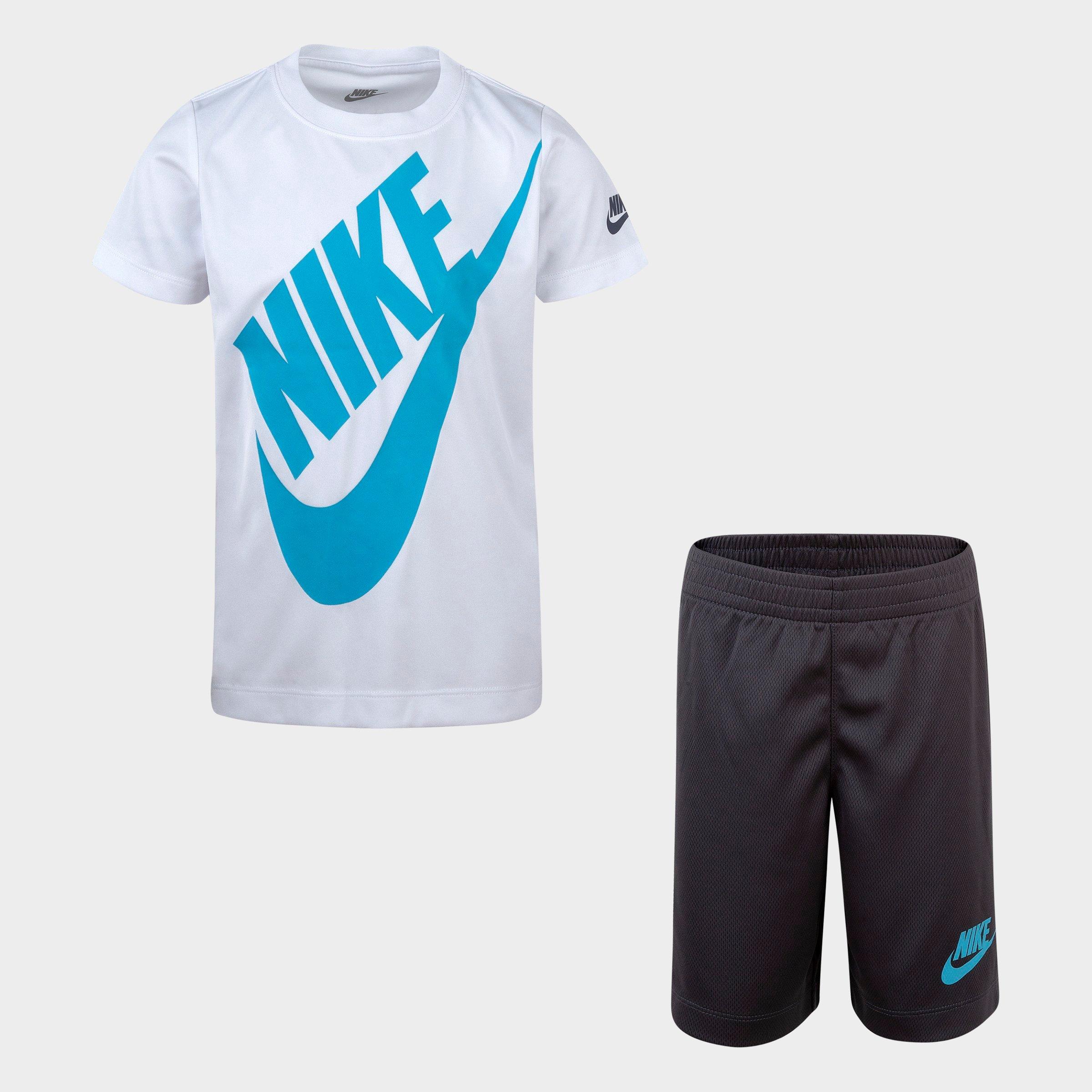 boys nike shorts and tshirt set