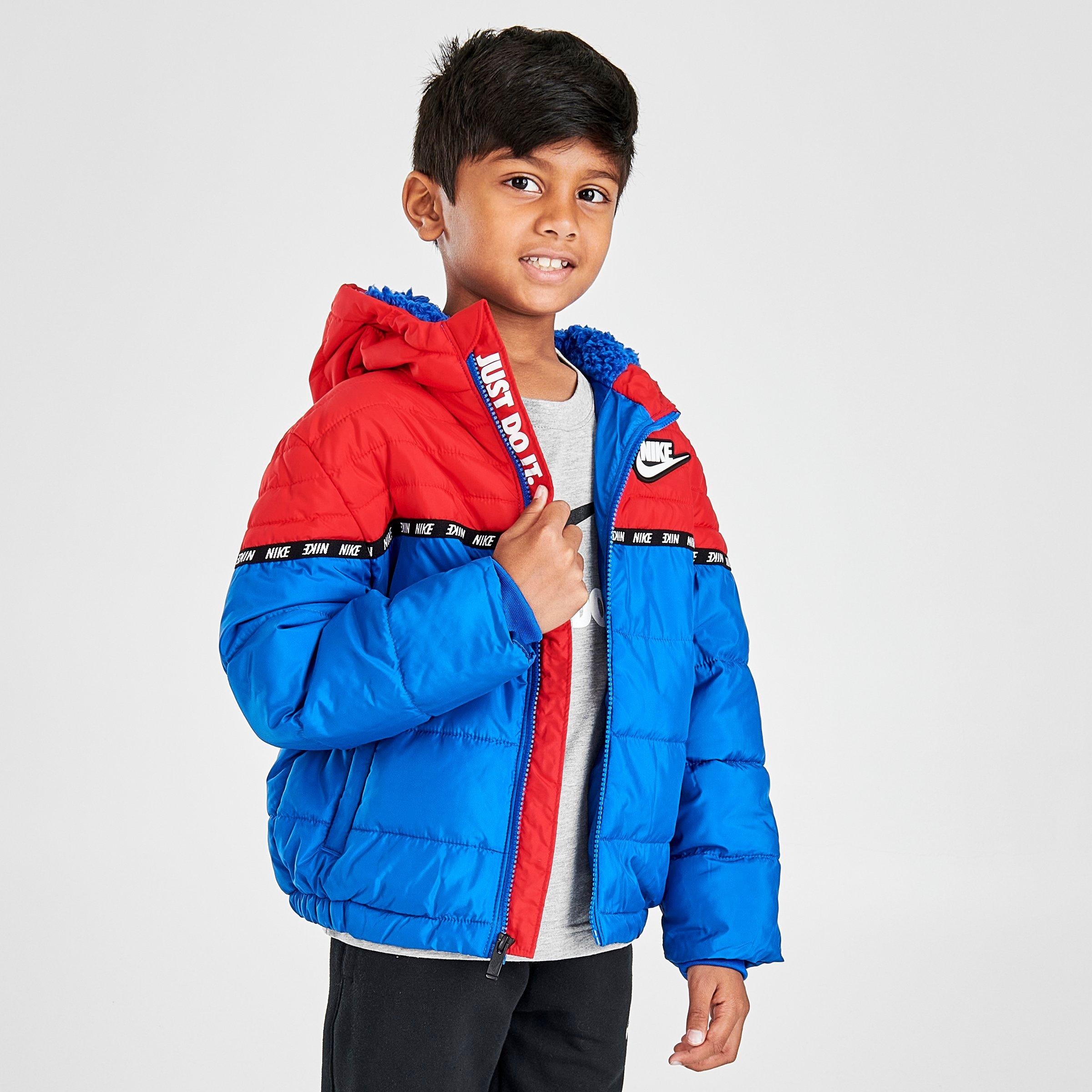 nike puffer jacket red