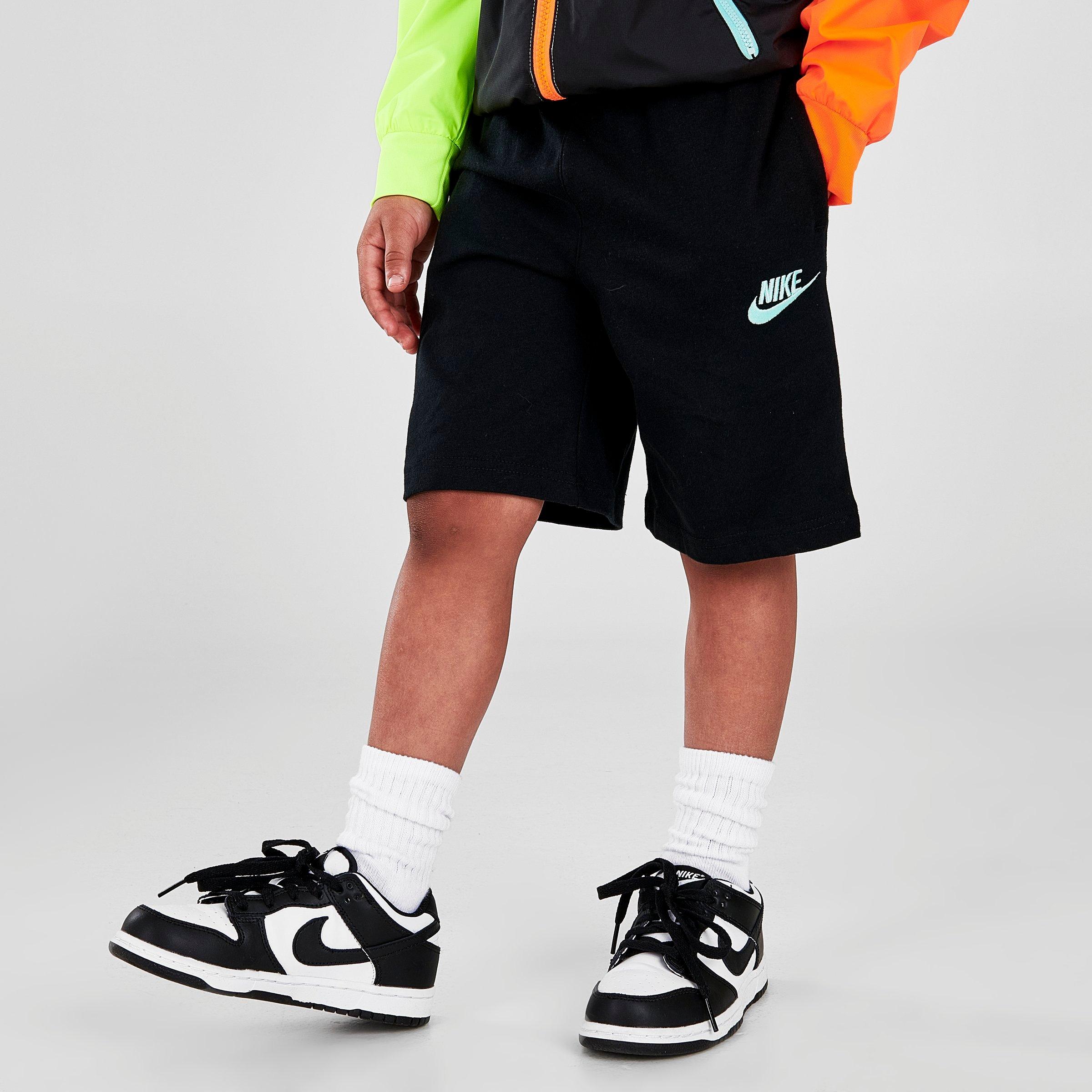 kids nike shorts set