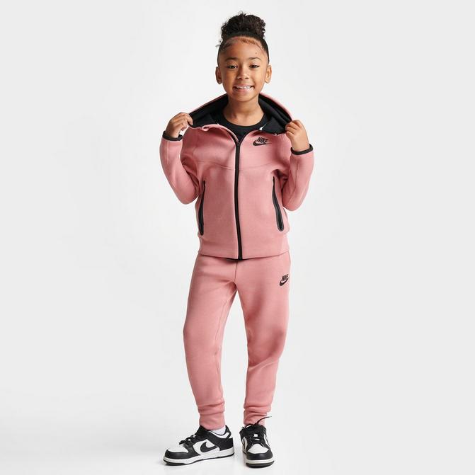 Girls' Little Kids' Nike Sportswear Tech Fleece Full-Zip Hoodie and Jogger  Pants Set