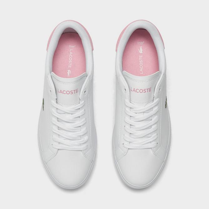 Chaussure lacoste blanche et rose best sale