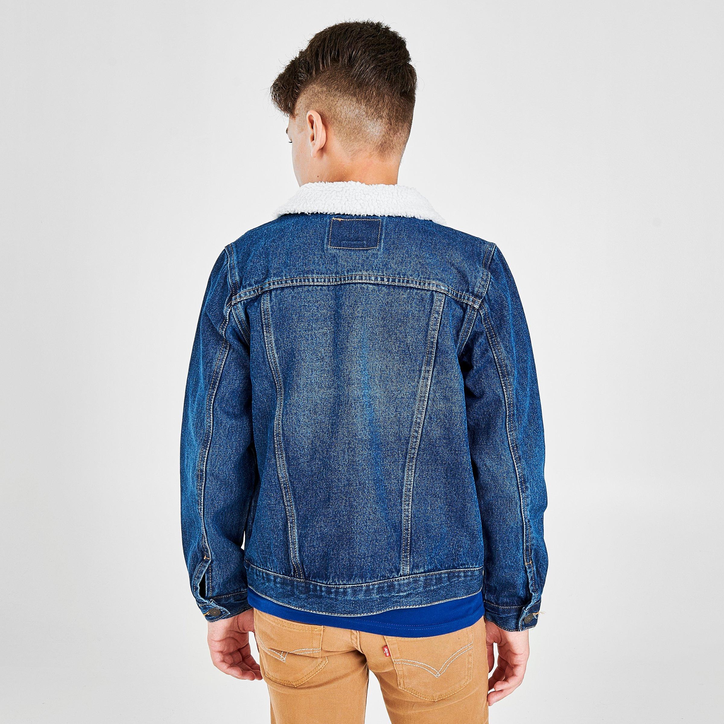boys sherpa trucker jacket
