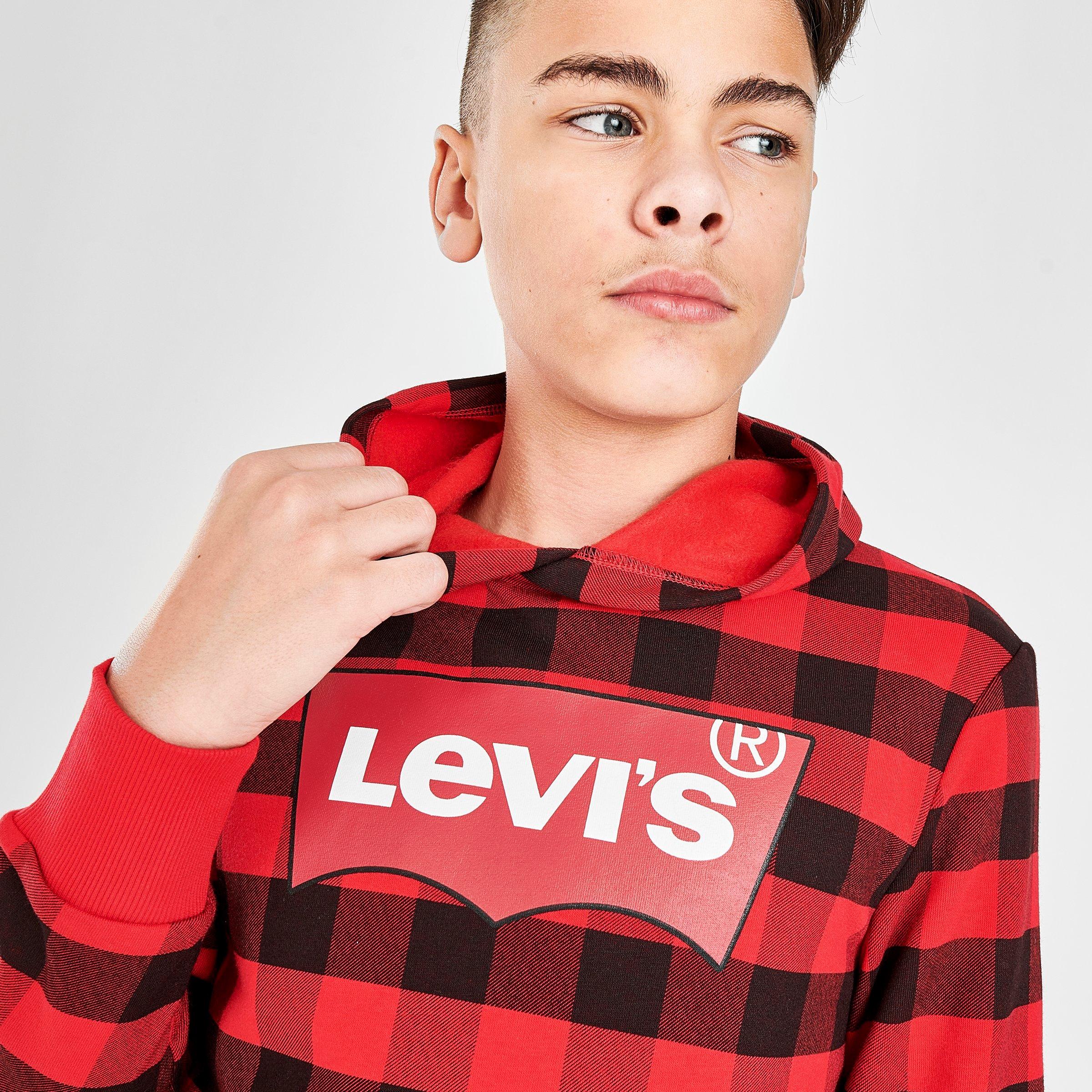levi's plaid hoodie