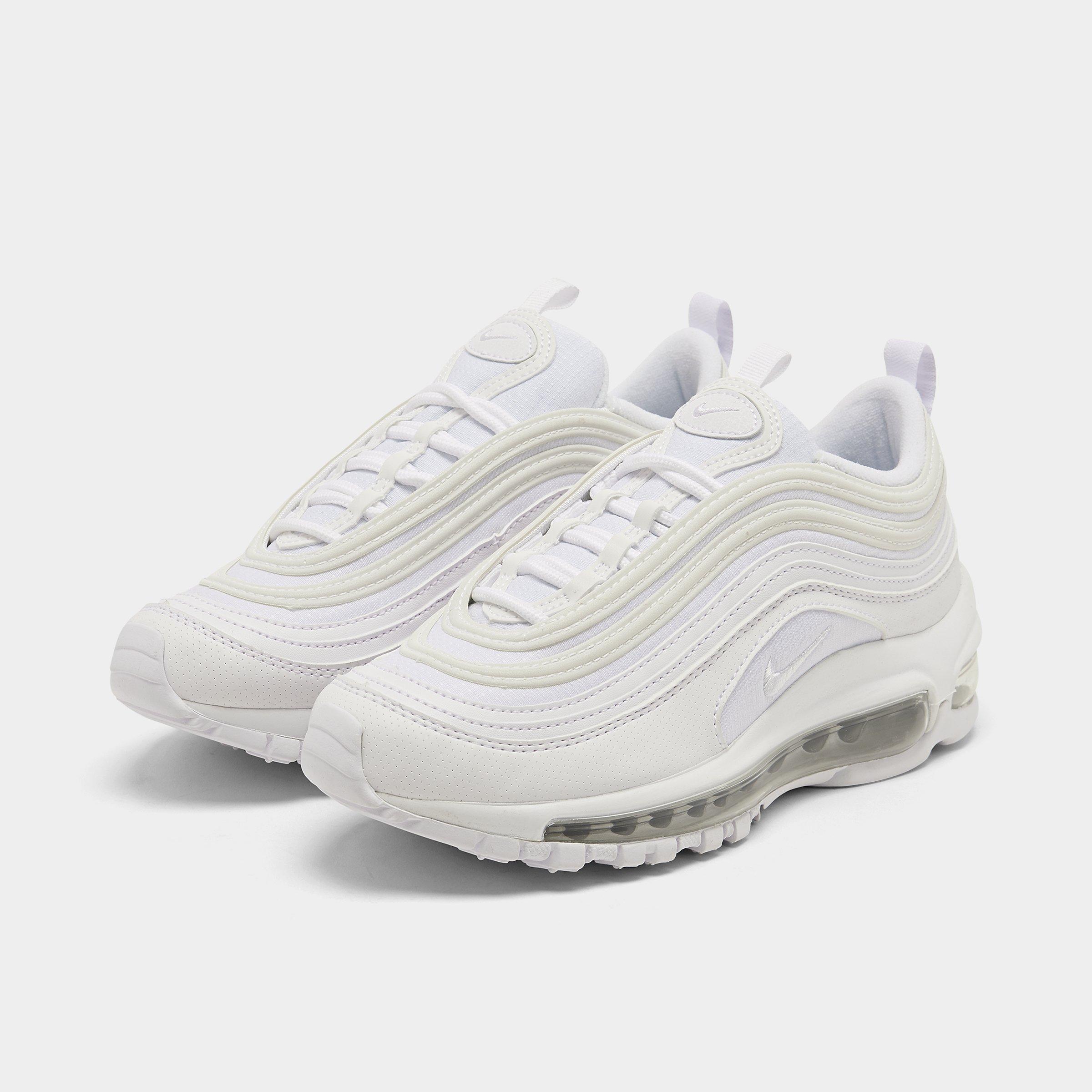 all white air max 97 big kids