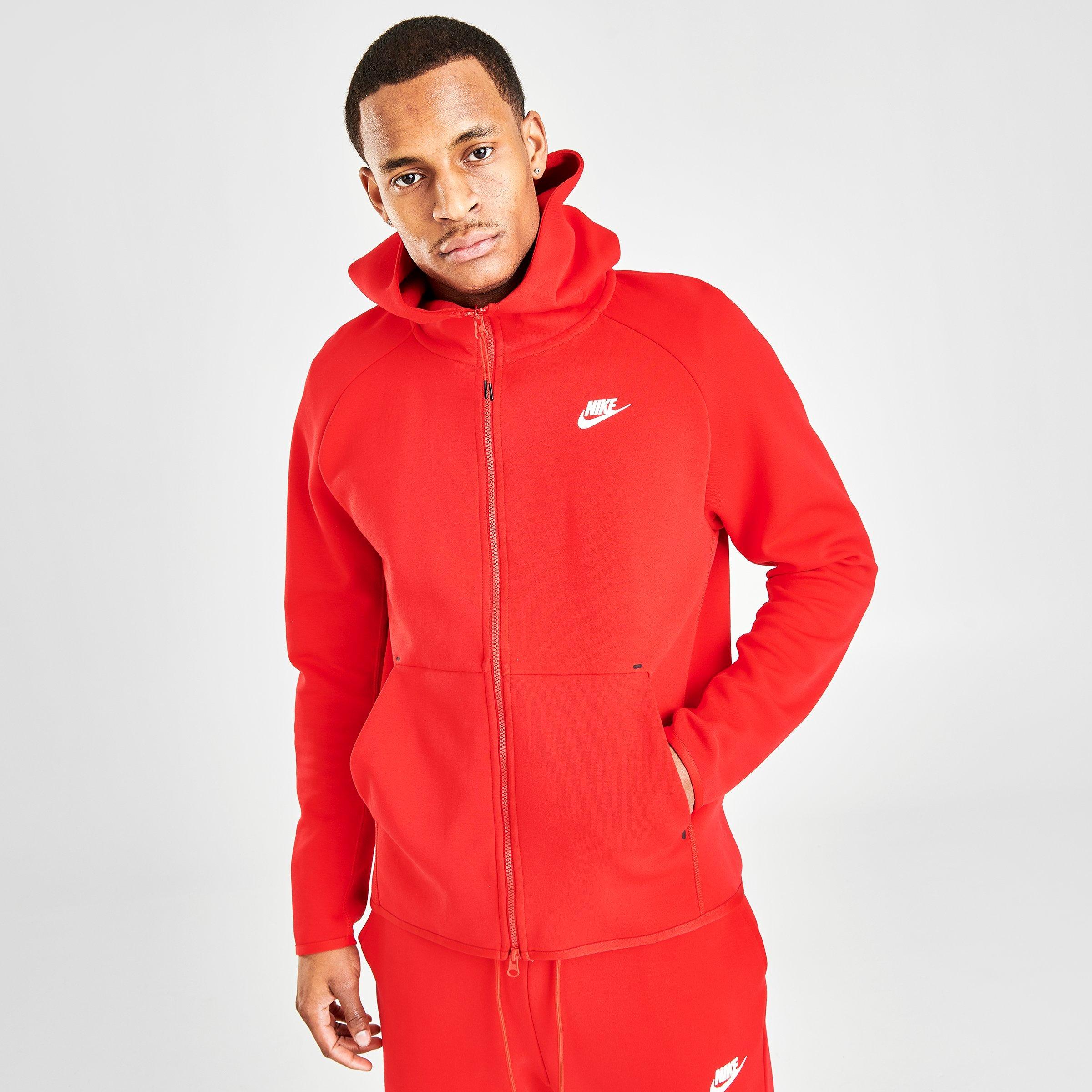 nike sportswear tech fleece red